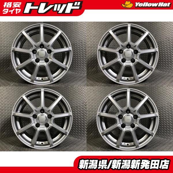 中古ホイール4本セット】社外 YFC GRASS 6.5J-16 +38 114.3 5H 