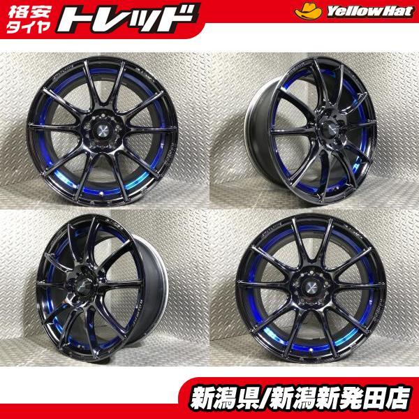 中古ホイール4本セット】美品！ 社外 Weds Sport SA 25R 7.5J-18 +45 