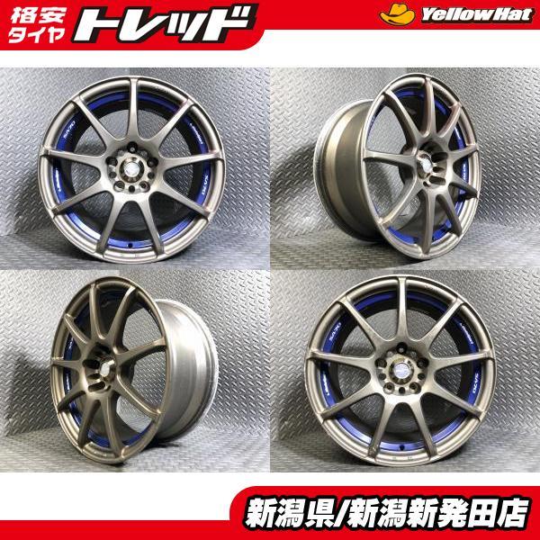 中古ホイールセット】Weds Sport SA-70 8J-17 +32 114.3 5H ウェッズ 