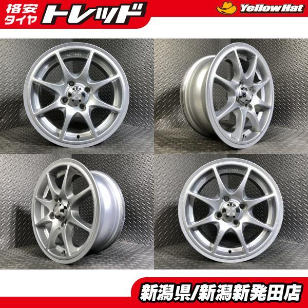 中古ダークグレーホイール14x6JJ +38 4H100 4本 中古ホイール4本セット】TSA 6J-14 +38 100 4H ヴィッツ ロードスター