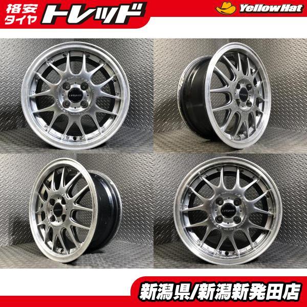 中古ホイール4本セット】HOT STUFF LEGZAS M700 15×6.5JJ +38 4H 100