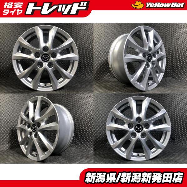 【中古ホイール4本セット】 マツダ アクセラ純正 16×6.5J +50 114.3 5H アクセラ (BM5AP, BM5FP, BMLFP, BYEFP)
