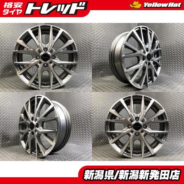 中古ホイール4本セット】MID VERTEC ONE 15×4.5J +45 100 4H タント N 
