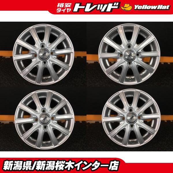 中古】AZ-Sports 4J-13 +43 100 4H 13インチ ホイール キャロル