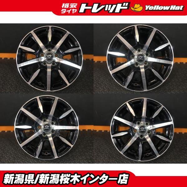 中古】 Weds GUILD 6J-15 +43 100 5H 15インチ ホイール 4本 プリウス