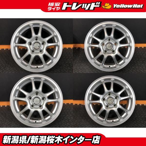 セレナ ブリジストン エコフォルム 16インチ 超美品 セレナに【中古アルミホイール】BRIDGESTONE ECO FORME 6J-15 +45