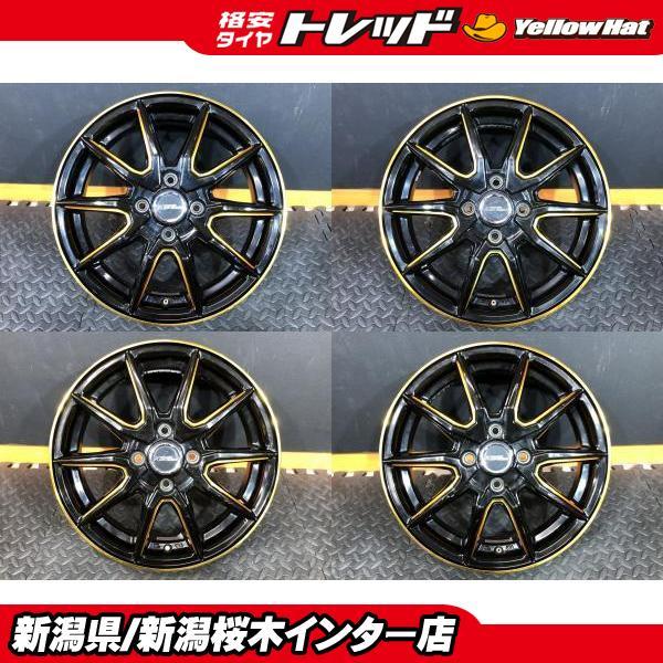希少【中古ホイール】X CROSSSPEED 4.5J-15 +45 100 4H ブラック