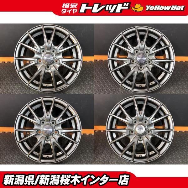 ｗｅｄｓ ＶＥＬＶＡ ＳＰＯＲＴ１５×６Ｊ ＋４３4本　送料込み　セレナC27 C25 C26 C27セレナ【中古ホイール】VELVA SPORT 6J-15 +43 114.3 5H