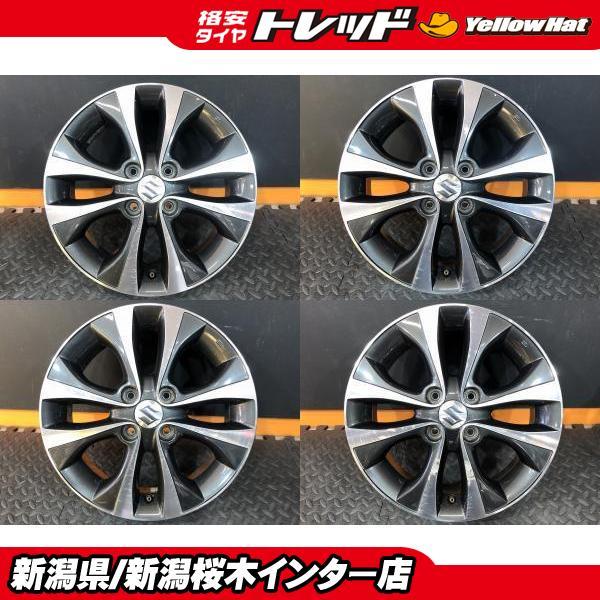 ハスラー等【中古ホイール】スズキ純正 4.5J-15 +45 100 4H ブラック