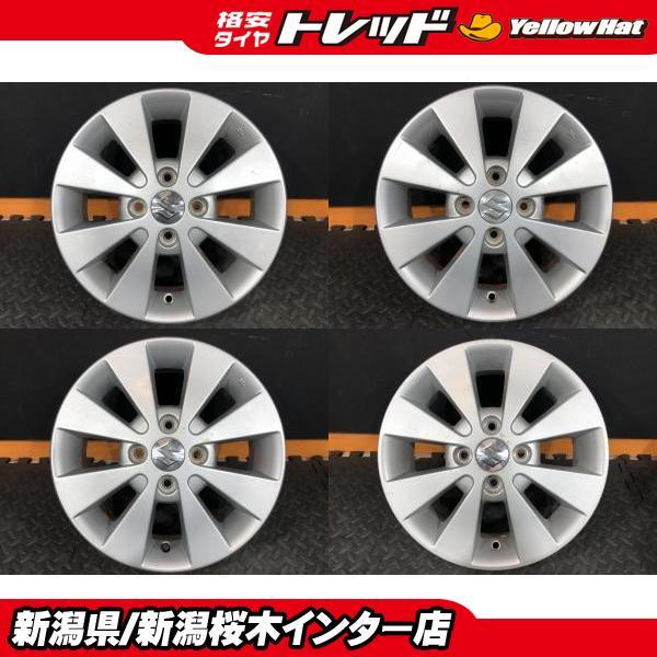 スペーシア ワゴンR等【中古】スズキ純正 4.5J-14 +45 100 4H アルト 