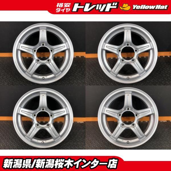 ジムニー【極美品中古ホイール】社外ホイール 5.5J-16 +25 139.7 5H 