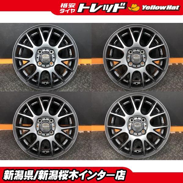 美品中古】Mistiere 4.5J-14 +45 100 4H ガンメタ NBOX スペーシア