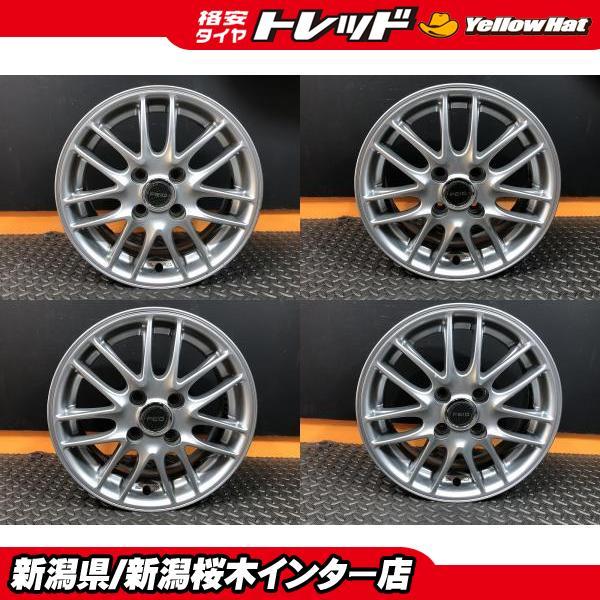 中古】FEID 5.5J-14 +38 100 4H シルバー : タイヤショップトレッド 