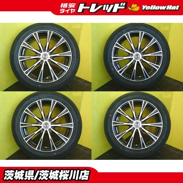 カローラクロス エスティマ 中古 アルミ 18インチ 7.5J 5H PCD114.3