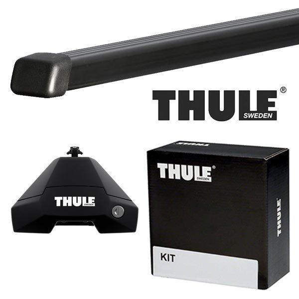 THULE THULE THULE ランドローバー レンジローバースポーツ ルーフレールなし 13〜 ルーフキャリア取付1台分セット  TH7105+TH7125+THKIT5153