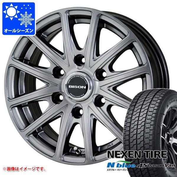 NV350キャラバン E26用 オールシーズンタイヤ ネクセン エヌブルー 4シーズン バン 195/80R15LT 107/105N  バイソン BN-01 