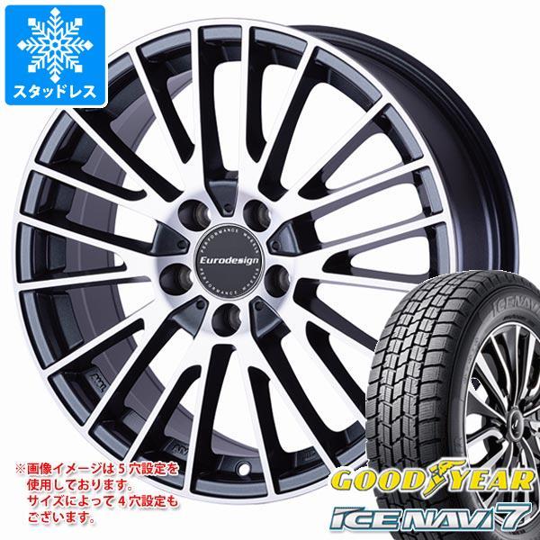 アウディ A4 オールロードクワトロ 8K/8W系用 スタッドレス グッドイヤー アイスナビ7 225/55R17 97Q ユーロデザイン カルヴァー