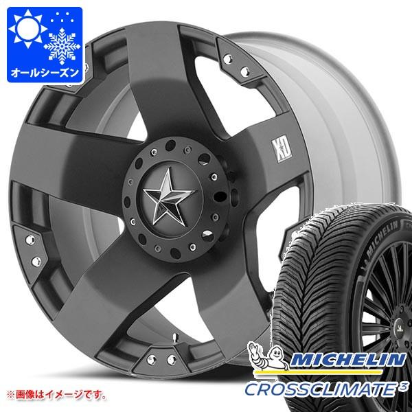ミツビシ デリカD5用 オールシーズンタイヤ ミシュラン クロスクライメート3 235/65R17 108W XL KMC XD775 ロックスター 8.0-1