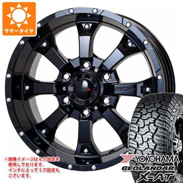 RAV4 50系用 2025年製 サマータイヤ ヨコハマ ジオランダー X-AT G016 LT235/70R16 104/101Q アウトラインホワイトレター MKW MK-46 7.0-16
