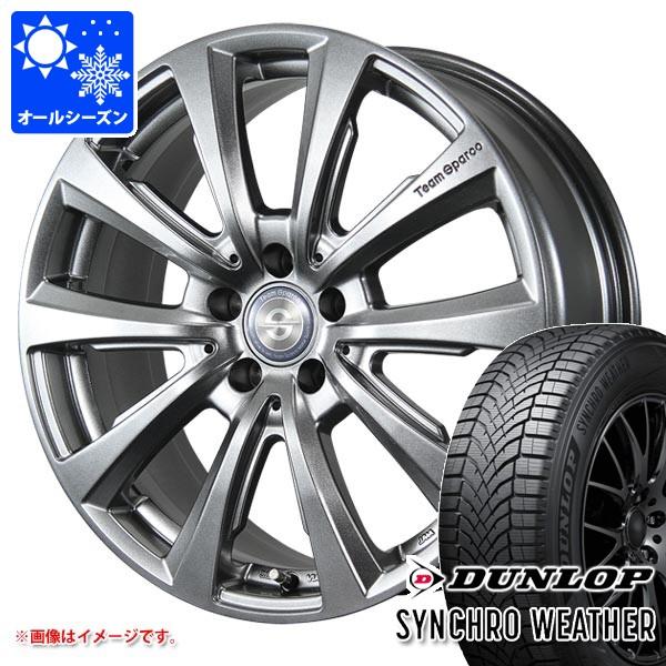 アウディ A5 FU系用 オールシーズンタイヤ ダンロップ シンクロウェザー 235/45R18 98V XL チームスパルコ ヴァローザ ver.02
