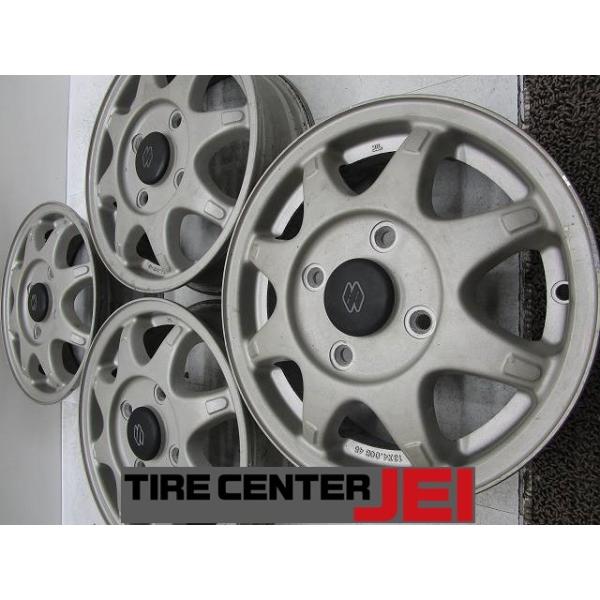 13インチ スズキ アルトワークス純正 4J+45 114.3 軽自動車 中古アルミ