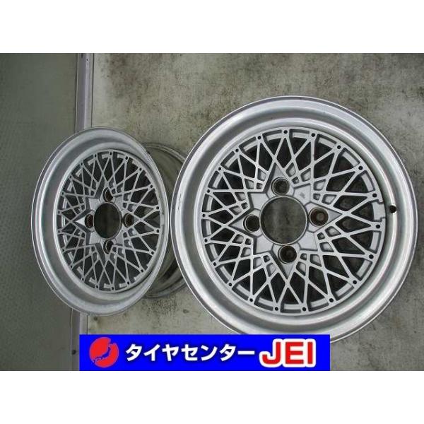 14インチ 社外 6J+20 114.3 メッシュ 希少 旧車 当時物 中古アルミ
