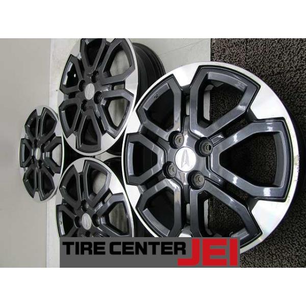 15インチ ダイハツ ウェイク純正 4.5J+45 100 軽自動車 中古アルミホイール【4本セット】送料無料(A15-6040）