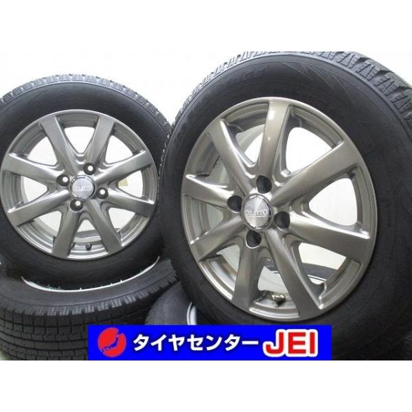 14インチ　スタッドレス　4-100 +50 175/65R14 中古 14インチ バリ溝 175/65R14 5.5J+38 100 コンパクトカー 中古