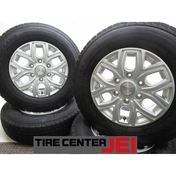 国産　ハイエース　スタッドレスタイヤ　ホイル付195/80R15 ジャンク 15インチ PREMIX 195/80R15 107/105L 6J+33 139.7 ハイエース 中古