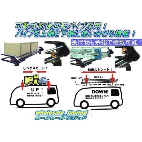 ビッグ割引 Hm1 Hm2 バモス ロングタイプキャリア６脚アルミ製 ホンダ 工事用材料 Labelians Fr