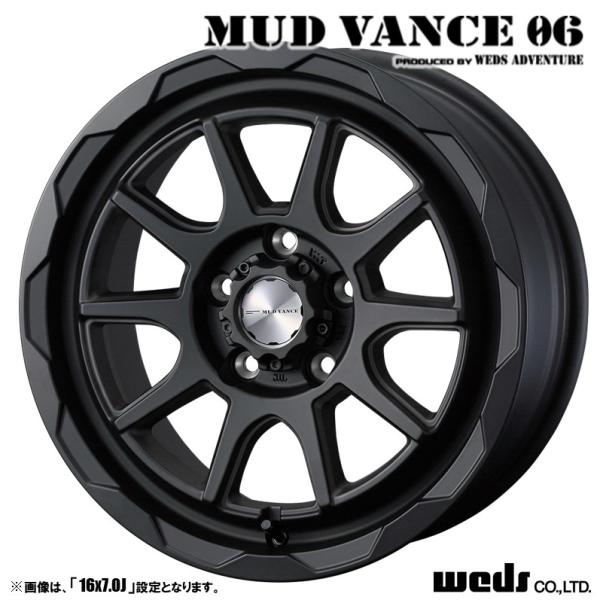 【専用】WEST. グッズ WEDS（ウェッズ） MUD VANCE 06 マッドヴァンス 16インチ リム幅7.0J
