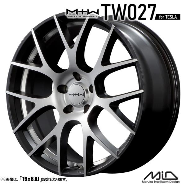 マルカサービス 4本セット M.I.D MTW TW027 19インチ リム幅8.0J マルカサービス 4本セット M.I.D MTW TW027 19インチ リム幅8.0J