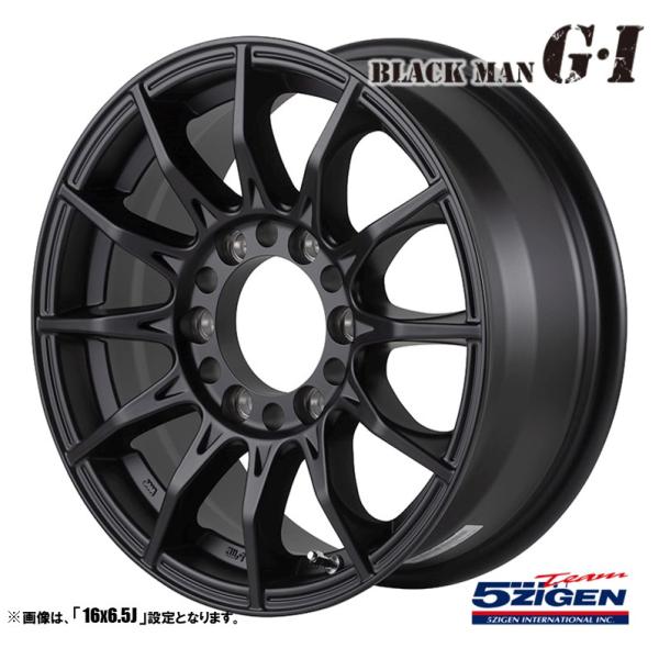 ② 5ZIGEN 16インチアルミホイール 4本セット tireichiba_5zigen-blackman-gi-