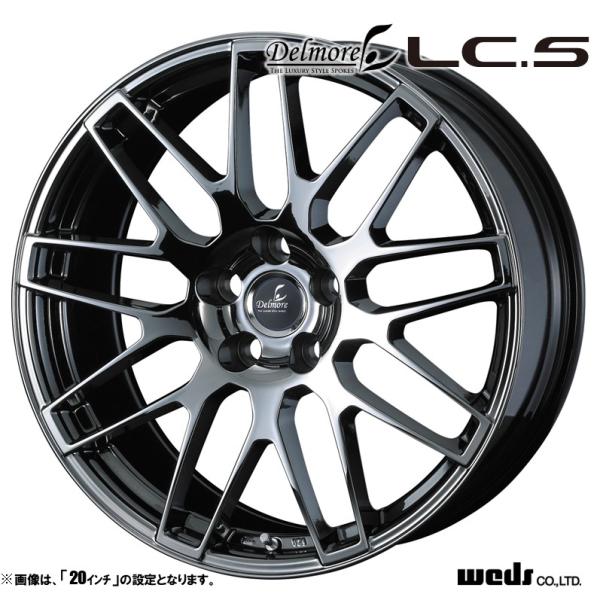 Weds Delmore ウェッズ デルモア 18インチ 4本 8J5HPCD120+35 レクサスLS専用設計 純正ナット必須 空気圧センサー付　(VHE437) WEDS（ウェッズ） ホイール4本セット DELMORE デルモア LC.S 19インチ