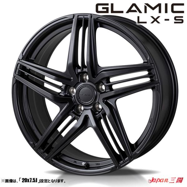 ホイール4本セット GLAMIC LX-S グラミック エルエックスエス 18インチ リム幅7.5J インセット+38 5穴 PCD114.3 サテンブラック ホイール4本セット GLAMIC LX-S グラミック エルエックスエス 18インチ リム幅7.5J インセット+38 5穴 PCD114.3 サテンブラック