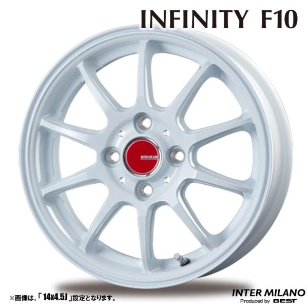 4本セット INFINITY インフィニティ F10 15インチ リム幅4.5J イン