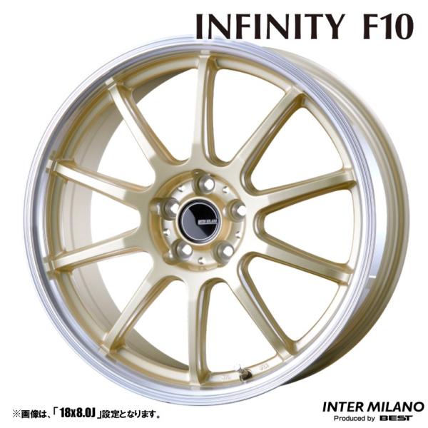 4本セット INFINITY インフィニティ F10 18インチ リム幅8.0J イン