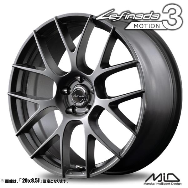 4本セット Lefinada レフィナーダ MOTION3 18インチ リム幅8.0J インセット+41 5穴 PCD114.3 MID マルカサービス LEX