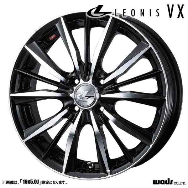 ★札幌市内発 ウェッズ レオニス VX  BMCMC  ブリジストンPlayz4本セット★ WEDS（ウェッズ） ホイール4本セット LEONIS レオニス VX 15インチ