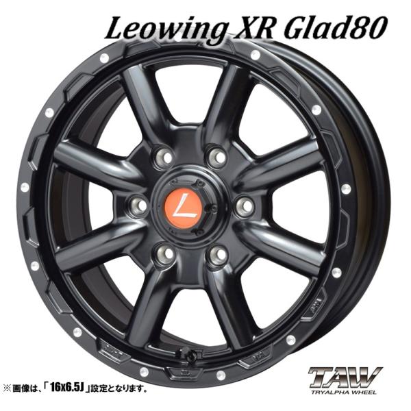 4本セット Leowing レオウィング XR Glad80 グラッド 16インチ リム幅