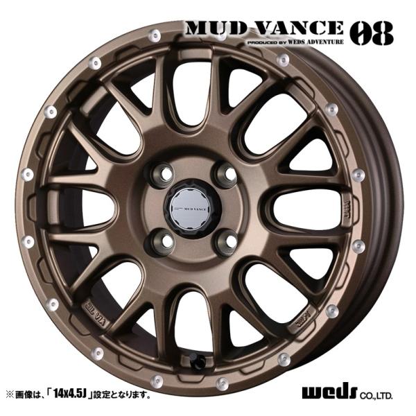 WEDS（ウェッズ） ホイール4本セット MUD VANCE 08 マッドヴァンス 15