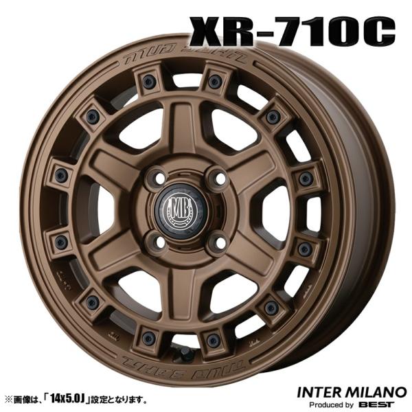 4本セット MUDBAHN マッドバーン XR-710C 14インチ リム幅5.0J イン