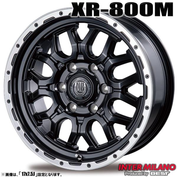 4本セット MUDBAHN マッドバーン XR-800M 15インチ リム幅6.0J イン