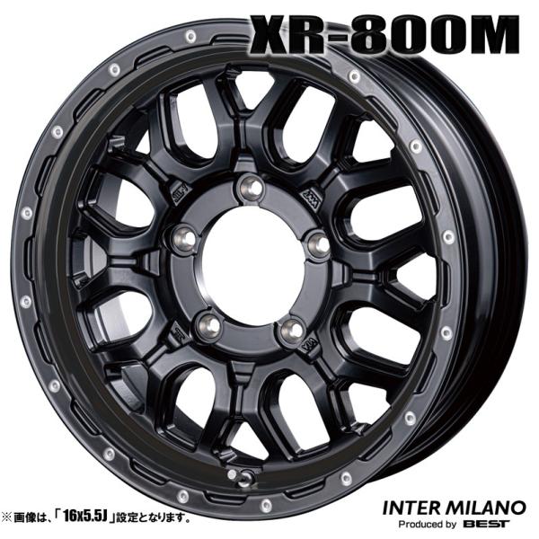4本セット MUDBAHN マッドバーン XR-800M 16インチ リム幅5.5J イン
