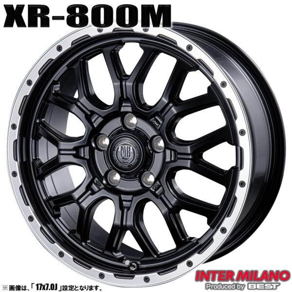 4本セット MUDBAHN マッドバーン XR-800M 17インチ リム幅7.0J イン