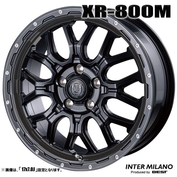 4本セット MUDBAHN マッドバーン XR-800M 17インチ リム幅7.0J イン 