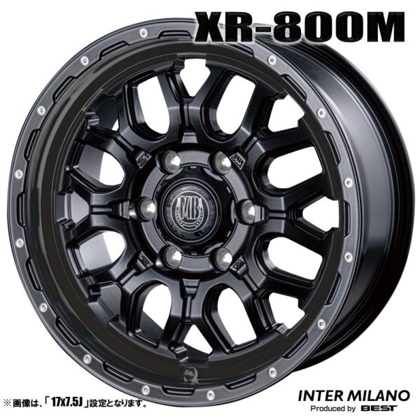 4本セット MUDBAHN マッドバーン XR-800M 17インチ リム幅7.5J イン
