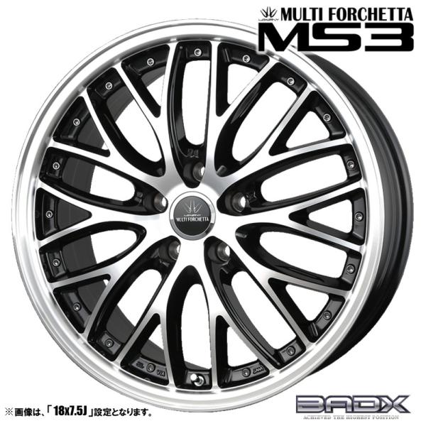 やすロクサーニ18インチ ロクサーニ ホイール4本セット BADX バドックス MULTIFORCHETTA MS3