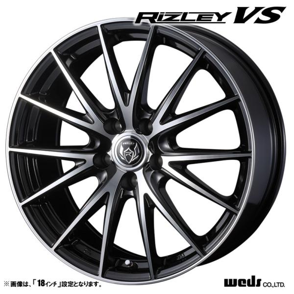 175/65R15 weds RIZLEY BL 4本アルミホイールタイヤ付き WEDS ホイール4本セット Weds ウェッズ RIZLEY MS ライツレー 14