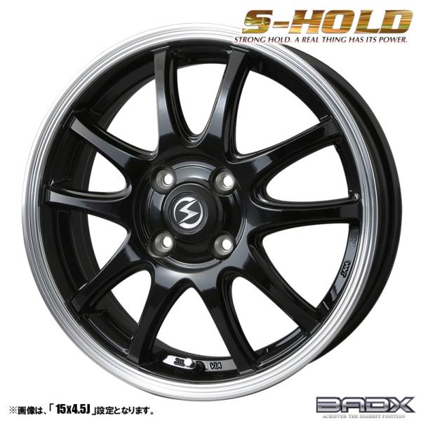 ロクサーニ ホイール4本セット BADX バドックス S-HOLD エスホールド S